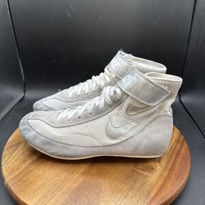 Nike Speed Sweep 7 VII Mens Size 8.5 Wrestling Shoes White Silver Sneakers